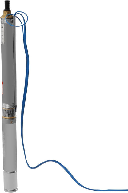 Deep Well Submersible Pump AC 110V 750W Electric Submersible Water Pump, 16 GPM Flow, 380ft Lift, Farm Ranch Irrigation Submersible Bore Hole Deep Well Pump 3420 RPM