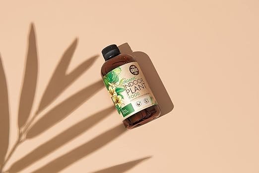 Organic Indoor Plant Food - All-Purpose Liquid Fertilizer - Best for Live Houseplants Indoors + Common Home Outdoor Plants in Pots (8 oz)