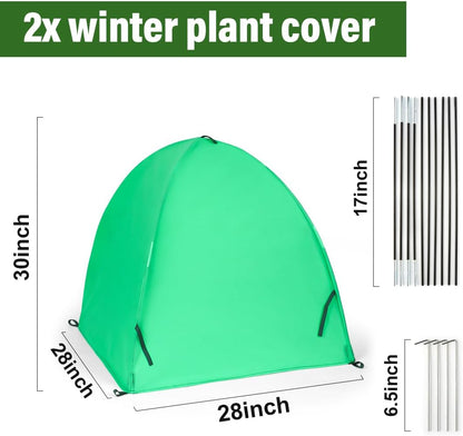 Plant Covers Freeze Protection for Winter, Outdoor Garden Frost Cover,Reusable Shrub Blankets Bags,Potted Fruit Vegetable Sall Tree Pest Protector(28inch,2-Pack)