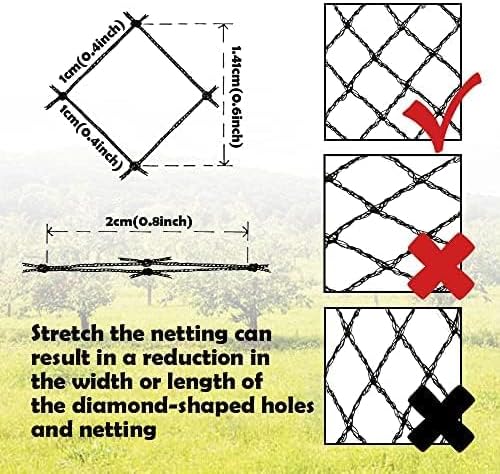 Meanchen Bird Netting for Garden 25x50 Ft, 1" Mesh Garden Netting,Heavy Duty Deer Netting,Protect Vegetable Plants and Fruit Trees,Garden Mesh Fence for Blueberry Bushes.