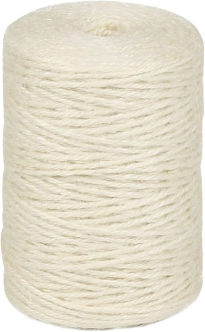 2mm 600ft Colored Natural Jute Twine String for Gift Wrapping Craft Baker Plant Christmas Ribbon Twine Handmade Arts Decoration Thin Packing String Home Decor