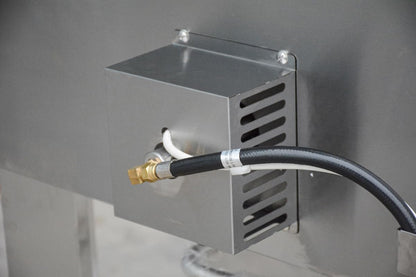 32.5 inch Propane Gas and Wood Fired Pizza Oven with Waterproof Cover, Large Stainless Steel Pizza Oven for Outdoor, Backyard and Party (Red)