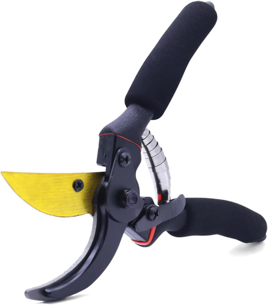 Garden Shears, Sharp Pruners for Gardening with Locking Mechanism, Ideal for Trimming, Harvesting