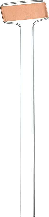 GardenMate 50-Pack Weatherproof Banner Copper Metal Plant Labels, Height 10.5", Label Area 2.5'' x 7/8''