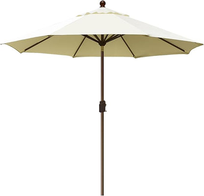EliteShade USA 10-Year-Non-Fading 10Ft Market Umbrella Patio Umbrella Outdoor Table Umbrella with Ventilation, Natural
