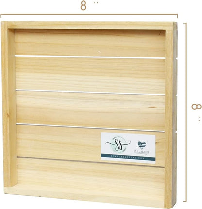 Simply Said, INC Perfect Pallets Petites No Shoes Sign - Lose The Shoes Please - 8 x 8 inch Wood Sign - Kindly Remove Your Shoes Sign - Made in USA - PET18388