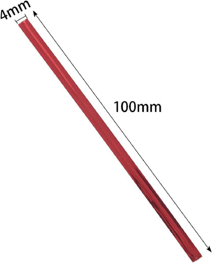 800 Pcs 4" Metallic Twist Ties(Red) for Bakery Ties, Candy Bags, Coffee Bags, Goodie Bags Ties