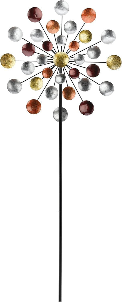 Regal Art & Gift Galaxy Wind Spinner – Metal Yard Decorations Outdoor | Kinetic Garden Spinner for Lawn, Pathway, or Flower Bed | Weather-Resistant Outdoor Sculpture - 32 Inch