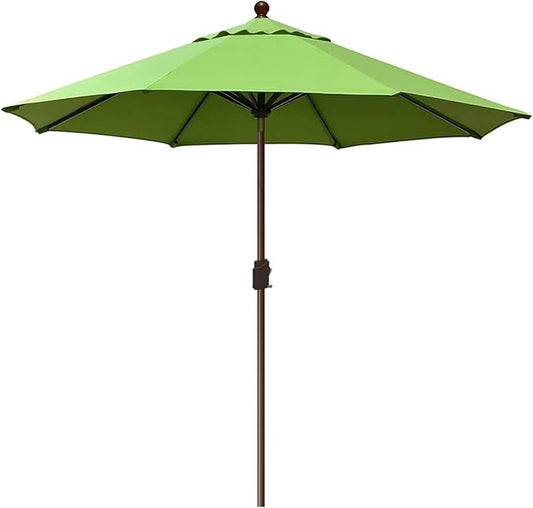 EliteShade USA 10-Year-Non-Fading 10Ft Market Umbrella Patio Umbrella Outdoor Table Umbrella with Ventilation, Macaw Green