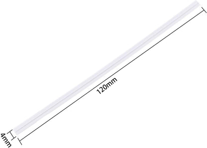 500 Pcs 5" White Paper Twist Ties Reusable Bread Ties, for Party Cello Candy Bread Coffee Bags Cake Pops