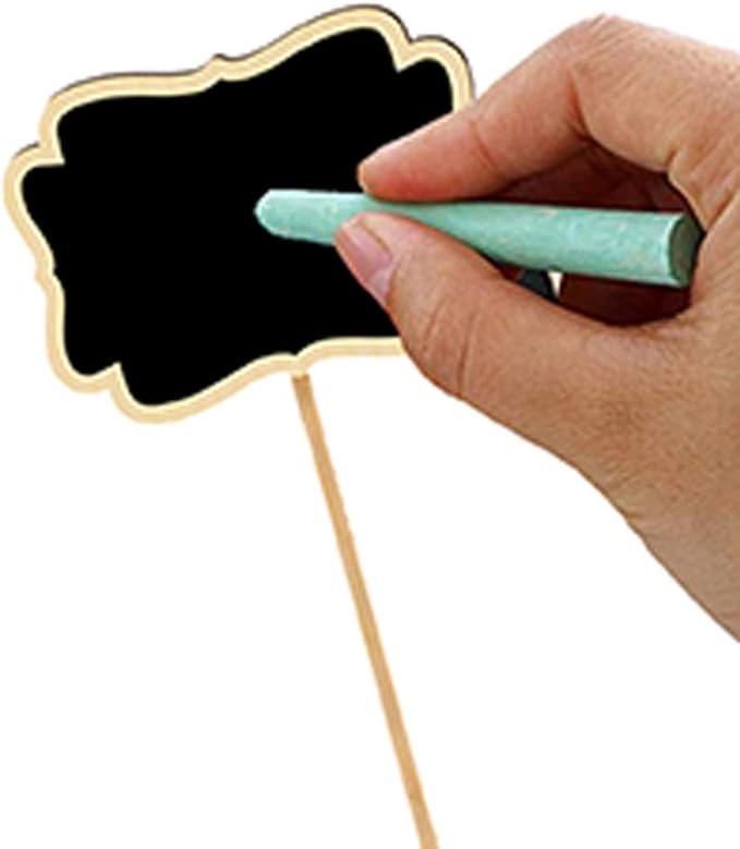 XIAN 10pcs Plant Labels, Garden Markers for Plants Outdoor, Waterproof, Reusable, Wooden, T-Shape