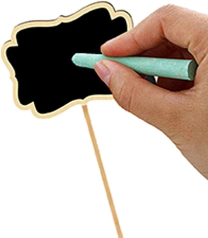 XIAN 10pcs Plant Labels, Garden Markers for Plants Outdoor, Waterproof, Reusable, Wooden, T-Shape