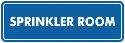 Signs ByLITA Standard Sprinkler Room Sign (Blue) - Medium