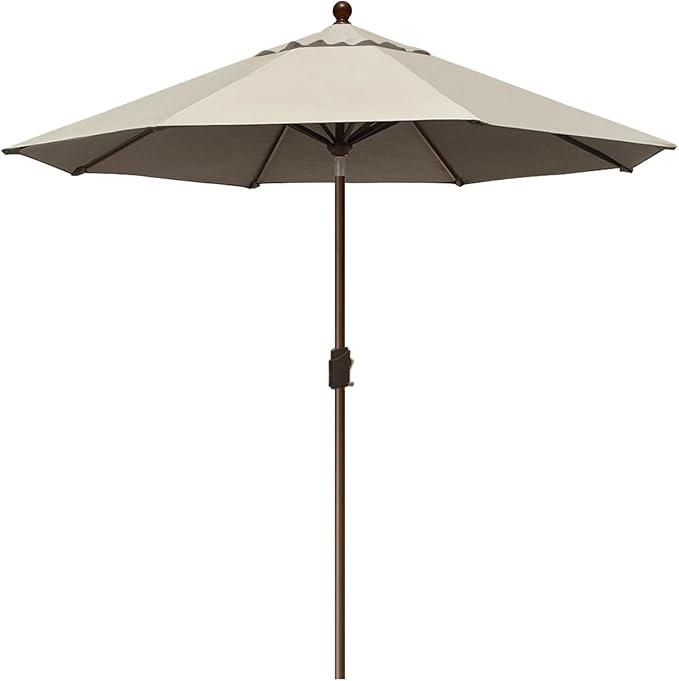 EliteShade USA 10-Year-Non-Fading 9Ft Market Umbrella Patio Umbrella Outdoor Table Umbrella with Ventilation, Antique Beige