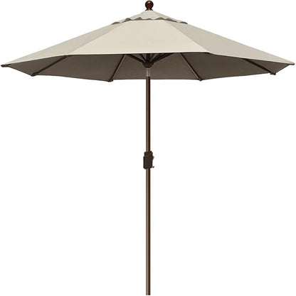 EliteShade USA 10-Year-Non-Fading 9Ft Market Umbrella Patio Umbrella Outdoor Table Umbrella with Ventilation, Antique Beige