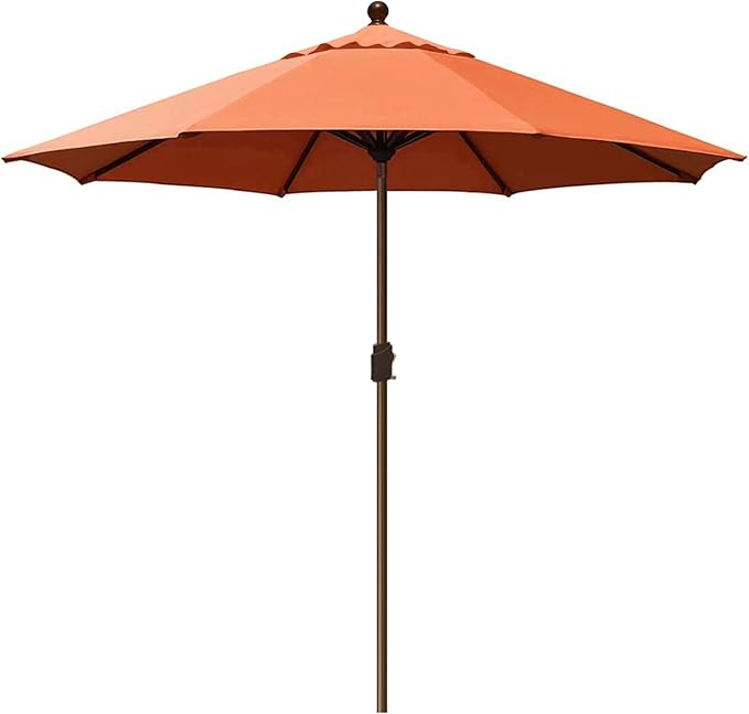 EliteShade USA 10-Year-Non-Fading 10Ft Market Umbrella Patio Umbrella Outdoor Table Umbrella with Ventilation, Rust