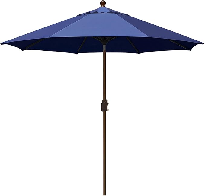 EliteShade USA 10-Year-Non-Fading 10Ft Market Umbrella Patio Umbrella Outdoor Table Umbrella with Ventilation, Navy Blue