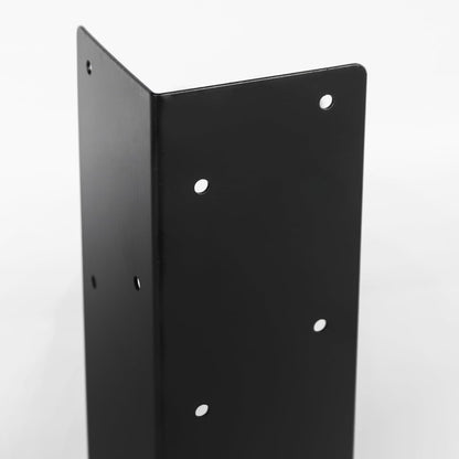 12 Pcs Raised Garden Bed Corner Brackets for 12''-24'' Flower Vegetable Furniture Planter Wood Garden Bed Box, 11 x 3 x 3 Black Metal Corner Brackets Decorative with Screws