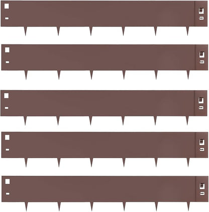 Steel Landscape Edging 5-Pack, 39" Metal Edging for Landscaping, Flexible Metal Landscaping Edging for Yard Pathway & Flower Beds – Lawn Edge for Garden Design, Paths and Patios