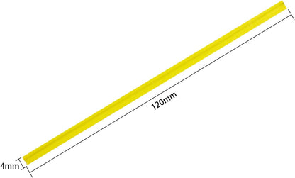 500 Pcs 5" Yellow Paper Twist Ties, for Party Cello Candy Bread Coffee Bags Cake Pops