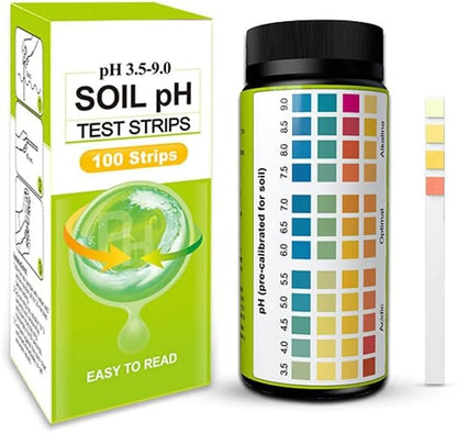 Sper Scientific 310007 Soil pH Test Strips - Quick and Accurate Testing for Home Gardening, Farming & Landscaping - Measures pH 3.5 to 9.0-100 Easy-to-Use Strips for Optimal Plant Growth