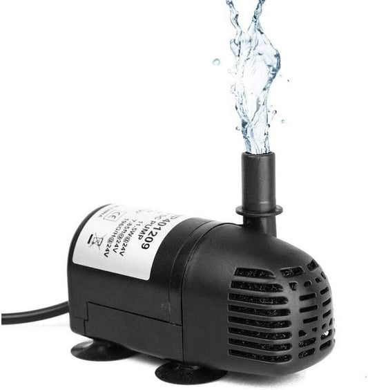 12V-24V DC Brushless Submersible Water Pump 196 GPH for Solar Fountain Hydroponics and Aquaponics