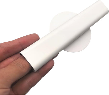 Self Adhesive Wall Vase Metal Tube Decoration Holder Used to Display Dried Flower, Faux Flowers, Fake Flowers, Also Suitable for Cemetery Memorial Decoration (1 Pcs White)