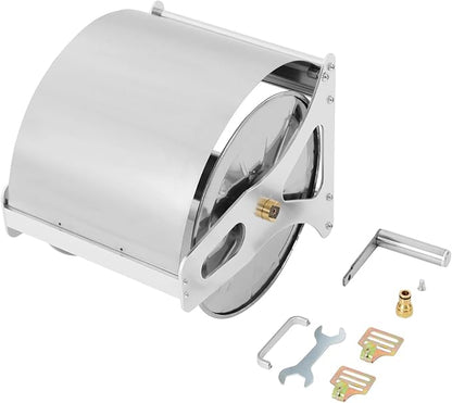 Retractable Garden Hose Reel， Available Hose Length 164.04-Ft， Wall Mounted Hose Reel, Garden Hose Reel，For Watering Lawns and Flowers, Washing Cars