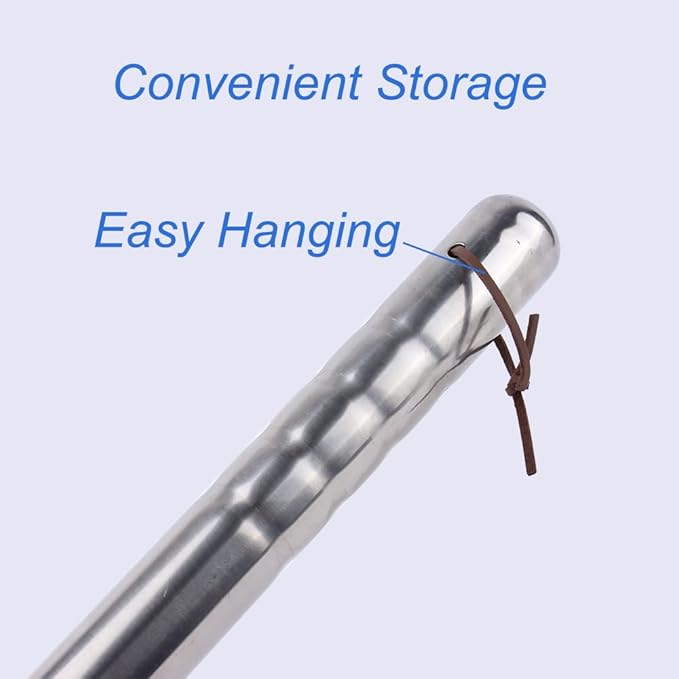 Stainless Steel Garden Hoe Pick 15-inch Length Lightweight Weather Resistant Metal Multipurpose Hand Tool for Gardening Cultivator Weeding Seeding Turning Soil