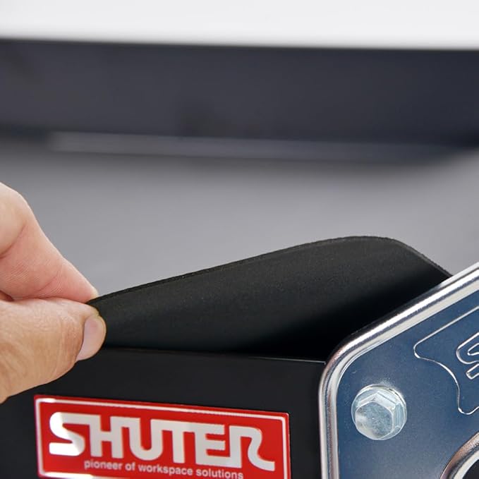 SHUTER Heavy-Duty Tool Cart with Wheels, 3-Tier Rolling Tool Wagon with Handle and Tool Holder, 440 lb Capacity – CT-1, Black