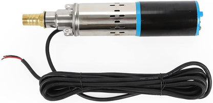 Deep Well Submersible Pump DC 24V 200W Electric Solar Powered Water Pump, 17.5 GPM Flow, 98ft Lift, Farm Ranch Irrigation Submersible Bore Hole Deep Well Pump