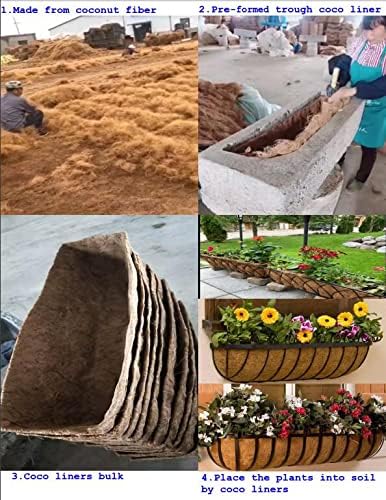 20 Inch Round Shape Coco Liners for Hanging Basket(2 Pieces of Pack)