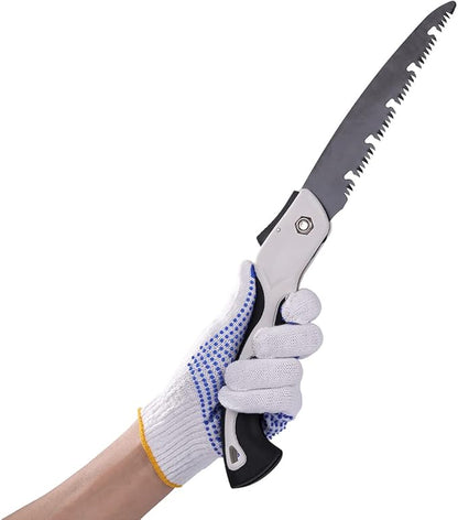 12Pairs Grip Safety Work Gloves Anti-slip Dots Bulk Gloves Moist Cotton Knit Gloves for Garage Warehouse Construction