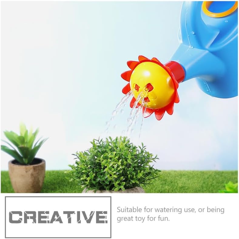 STOBOK 3Pcs Kids Watering Cans - Plastic Watering Kettle Toys for Toddlers, Garden & Bath Play - Indoor Outdoor Sand Beach Toy Set to Develop Motor Skills (Random Color)