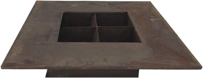 Modern Home Living Wall Galvanized Steel/Zinc Succulent Planter (Rust Zinc, 4 Pocket)