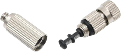 10 Pcs High Pressure Misting Nozzles Stainless Steel for Outdoor Cooling Misting System, High Pressure Anti Drip Cleanable, 3/16" Thread (0.8mm)