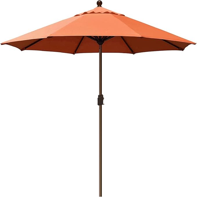 EliteShade USA 10-Year-Non-Fading 9Ft Market Umbrella Patio Umbrella Outdoor Table Umbrella with Ventilation, Rust