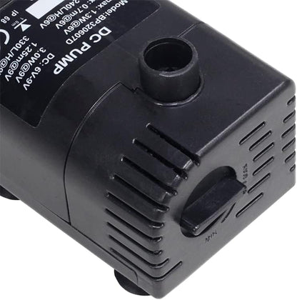 Solar Water Pump with Backup Battery and Fountain Lights for Birdbath, Fountain, Small Pond, Garden Decoration (Battery and Lights Included)