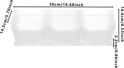 Eapmic Vertical Wall Planter with 36 Pots, Hanging Garden Plant Flowerpot Holder, Stackable Wall-Mounted Planter, Balcony Planters for Flowers Vegetables Fruits (White, 36 Pots)