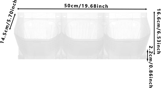 Eapmic Vertical Wall Planter with 36 Pots, Hanging Garden Plant Flowerpot Holder, Stackable Wall-Mounted Planter, Balcony Planters for Flowers Vegetables Fruits (White, 36 Pots)