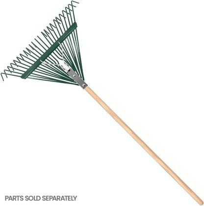 Zenport J2424 Leaf Rake with Deluxe Spring, 24-Tine, Rake Head Only, Green - 10 Pack