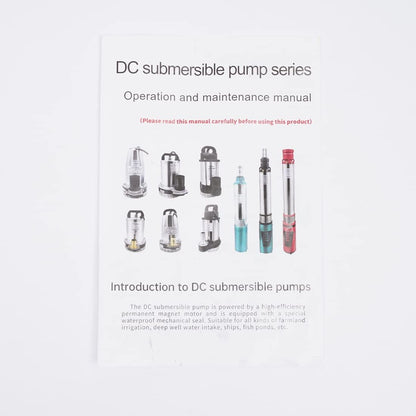 Deep Well Submersible Pump, DC 12V 250W Stainless Steel Water Pump, 6.6GPM Flow, 98ft Lift, for Farm Ranch Irrigation 3500 RPM