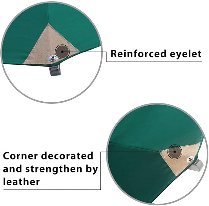 EliteShade USA 10-Year-Non-Fading 11Ft 3 Tiers Market Umbrella Patio Outdoor Cylinder Auto Push-up Table Umbrella with Ventilation, Forest Green