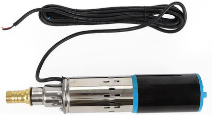 Deep Well Submersible Pump DC 24V 200W Electric Solar Powered Water Pump, 17.5 GPM Flow, 98ft Lift, Farm Ranch Irrigation Submersible Bore Hole Deep Well Pump