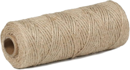 PerkHomy Garden Twine Strong Natural Jute 328 Feet Long Brown Twine for Gardening Tomato Climbing Plant Tie Floristry Crafts Gift Wrapping Packing Decor (Brown 2.5mm * 328feet)
