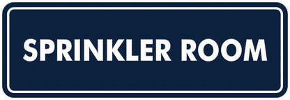 Signs ByLITA Standard Sprinkler Room Sign (Navy Blue/White) - Small
