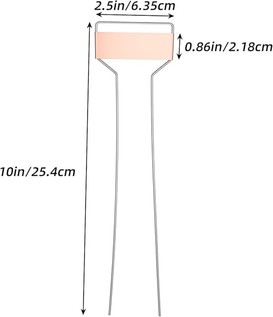 32 Pack 10 Inch Silver Copper Metal Plant Labels, Garden Stake Tags, Reusable Waterproof Planting Markers