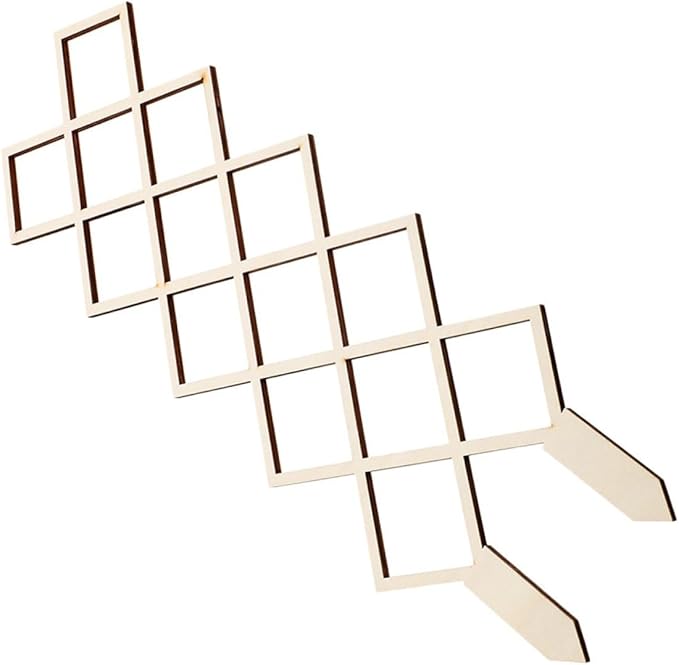 Wooden Climbing Plant Trellis for Indoor Gardens Honeycomb Support Frame Easy Assembly Plant Rack for Vines Orchids Tomatoes Indoor Climbing Vegetable Support