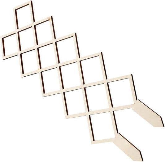 Wooden Climbing Plant Trellis for Indoor Gardens Honeycomb Support Frame Easy Assembly Plant Rack for Vines Orchids Tomatoes Indoor Climbing Vegetable Support