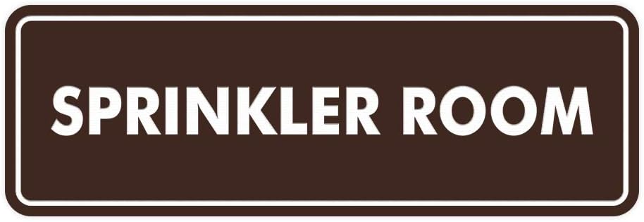 Signs ByLITA Standard Sprinkler Room Sign (Dark Brown) - Medium